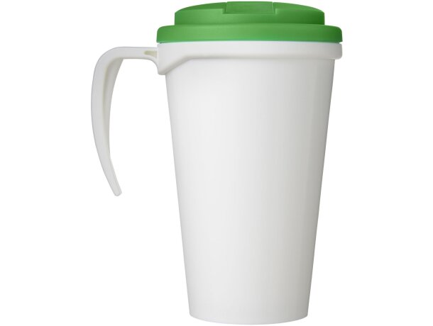 Brite-Americano® Grande taza 350 ml mug con tapa antigoteo Blanco/verde detalle 16