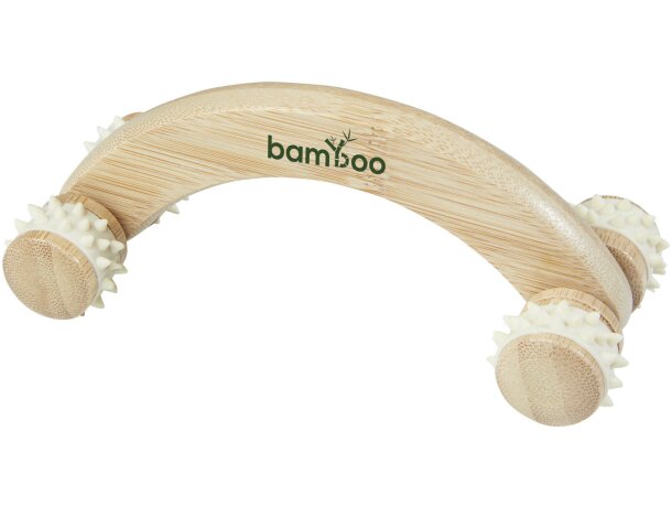 Masajeador bambú Volu para bienestar y relajación muscular Natural detalle 1