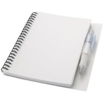 Libreta A5 con tapas de plástico personalizada blanca Libreta A5 con tapas de plástico personalizada blanca
