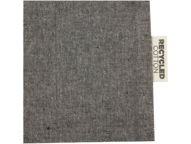 Bolsa de regalo Pheebs algodón reciclado con cierre Negro detalle 12