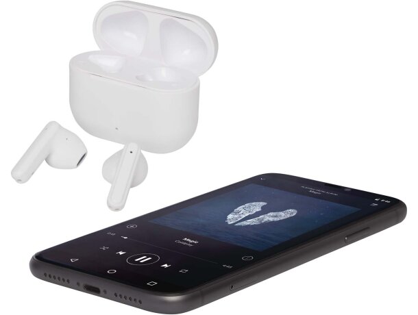 Auriculares True Wireless Bluetooth Altais plástico reciclado Blanco detalle 15