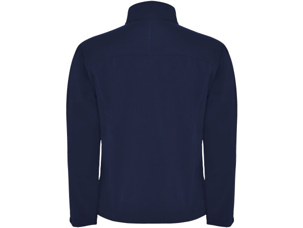Chaqueta softshell unisex Rudolph de Roly con resistencia agua Azul marino detalle 17