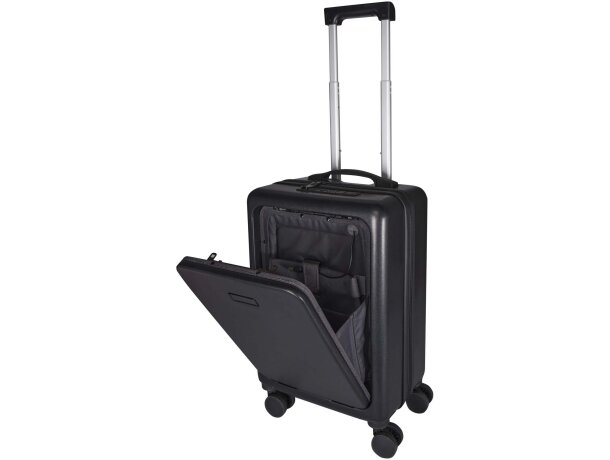 Trolley cabina reciclado GRS Rover Pro con puerto USB Negro intenso detalle 4