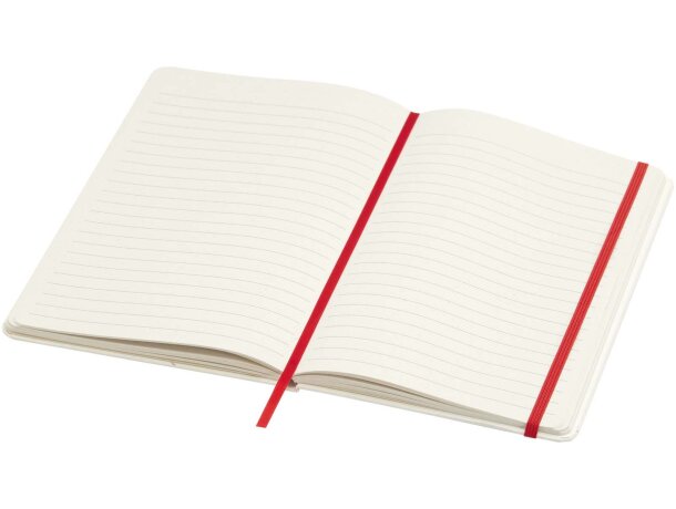 Libreta reciclada A5 con páginas rayadas Bass Rojo detalle 19