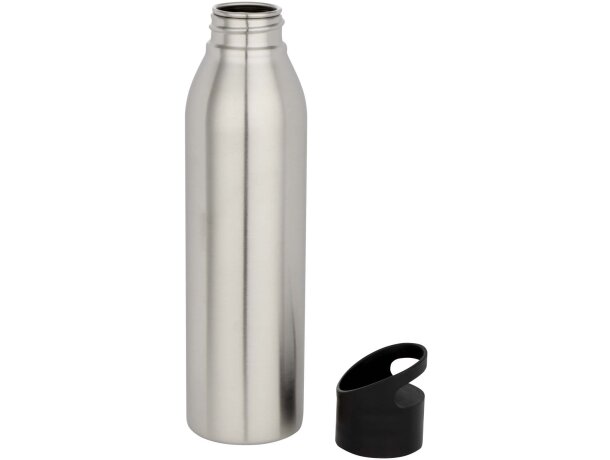Botella Sky de acero inoxidable reciclado con asa 650 ml Gris acero inoxidable detalle 15
