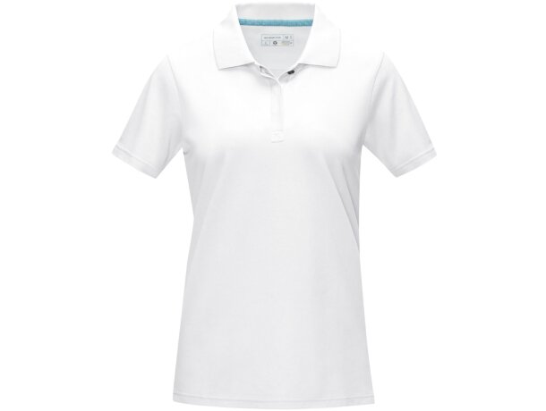 Polo orgánico GOTS de manga corta para mujer Graphite barato