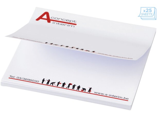 Notas adhesivas Sticky-Mate 75x75 con certificación FSC Blanco detalle 2
