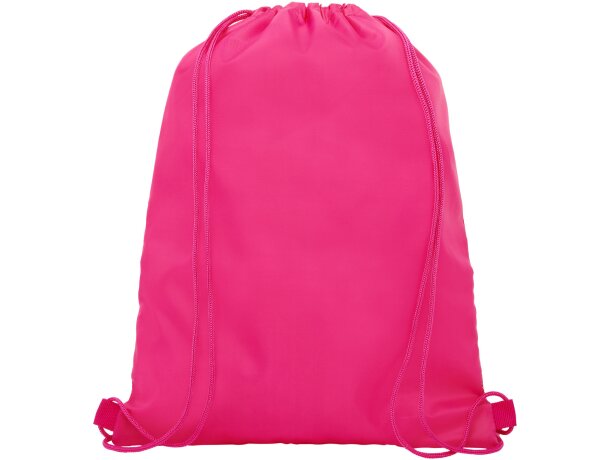 Mochila de cuerdas para empresa poliéster Oriole Magenta detalle 33