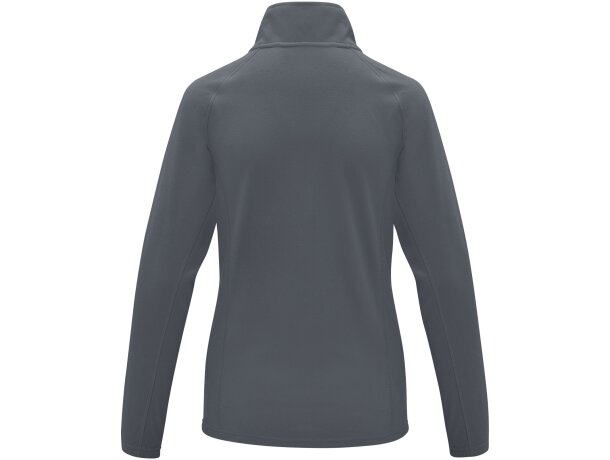 Chaqueta polar mujer Zelus con microforro 140 g/m² Gris tormenta detalle 33