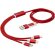 Cable de carga personalizado 100 cm con 5 conectores Versatile Rojo detalle 1