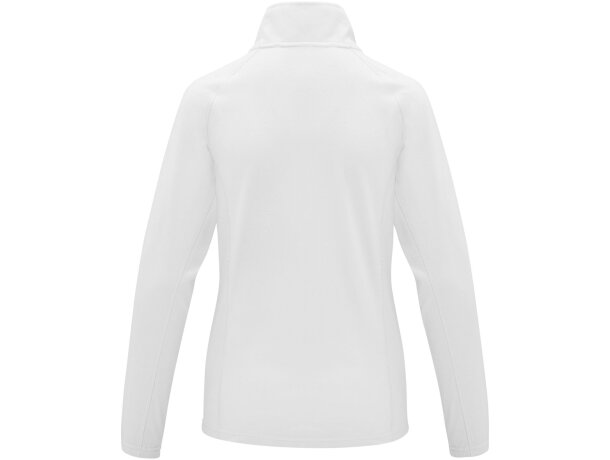 Chaqueta polar mujer Zelus con microforro 140 g/m² Blanco detalle 3