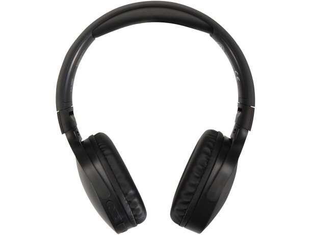 Auriculares Bluetooth Ancha de plástico reciclado plegables Negro intenso detalle 2