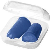Tapones para los oidos en estuche personalizado azul medio Tapones para los oidos en estuche personalizado azul medio
