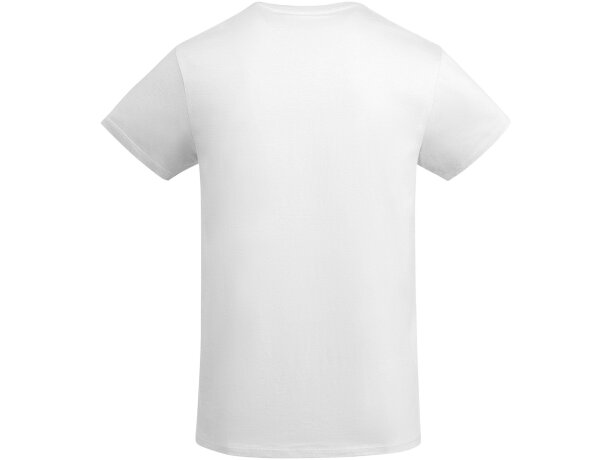 Camiseta manga corta infantil algodón orgánico Breda Roly Blanco detalle 2