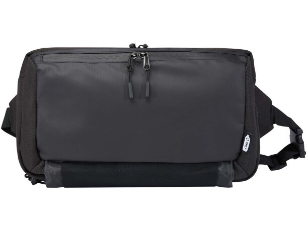 Bolsa bandolera modular reciclada certificación GRS Roam Negro intenso detalle 2