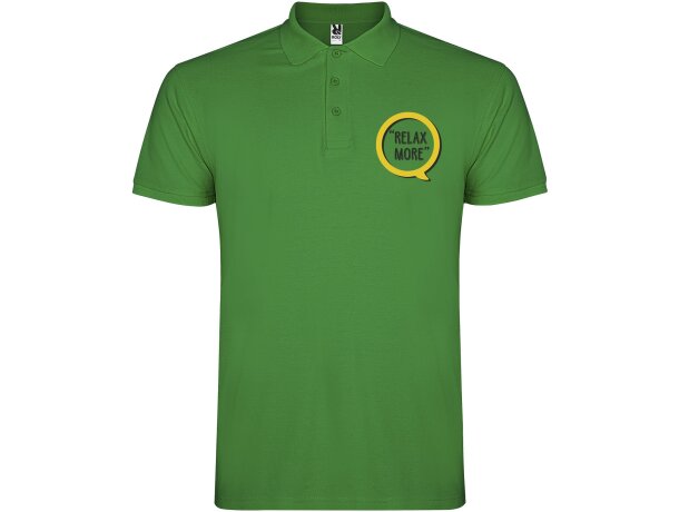Polo manga corta hombre Star Roly 100% algodón piqué 200 g/m² detalle 37