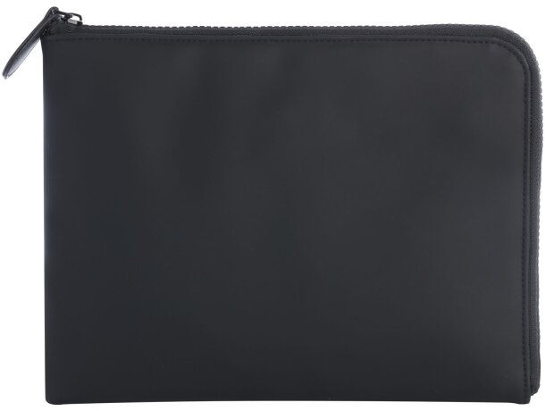 Funda organizadora Turner de poliuretano reciclado GRS Negro intenso detalle 2