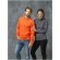 Sudadera con capucha Charon para hombre con interior afelpado Naranja detalle 18