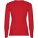 Camiseta manga larga mujer algodón 100% Roly Extreme Rojo detalle 30