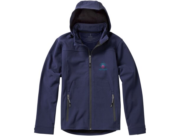 Chaqueta softshell de hombre Langley impermeable transpirable Azul marino detalle 19