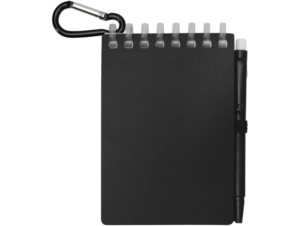 Set libreta tapa blanda y bolígrafo exterior Lig Mini Negro intenso detalle 14