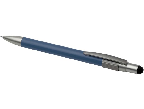 Bolígrafo reciclado RCS con stylus y fidget spinner Rill Azul océano detalle 11