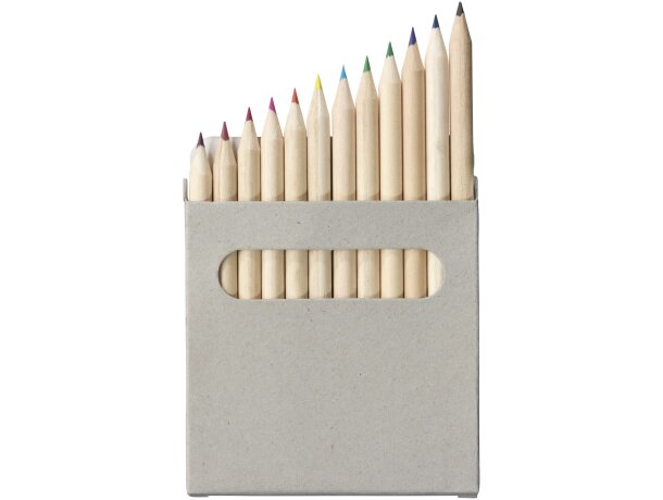 Set de 12 lápices de colores Tallin Gris claro detalle 2