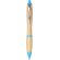Bolígrafo de bambú Nash Natural/azul claro