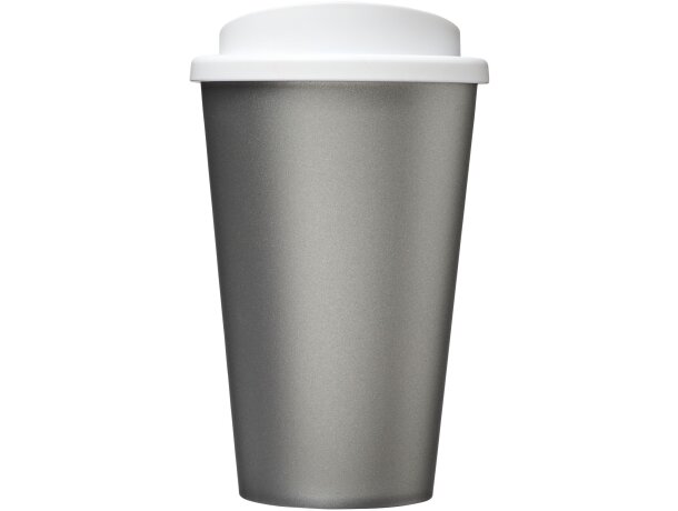 Vaso térmico Americano 350 ml con aislamiento de doble pared Plateado/blanco detalle 78