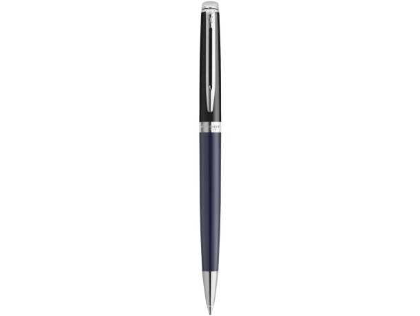 Bolígrafo Waterman Hemisphere bloques color ribete plateado Azul/negro intenso detalle 7