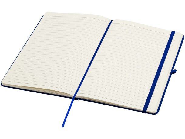 Libreta tapa dura A5 Spectrum Plus con papel certificado FSC Azul marino detalle 10