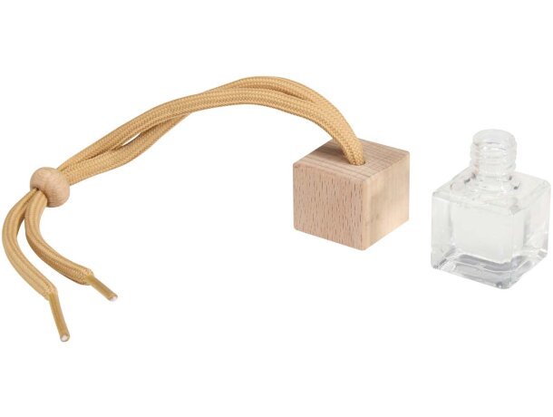 Ambientador de coche Ono en vidrio borosilicato y madera de haya Natural detalle 15