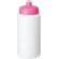 Baseline® Plus Bidón deportivo con tapa de 500 ml con asa Blanco/rosa
