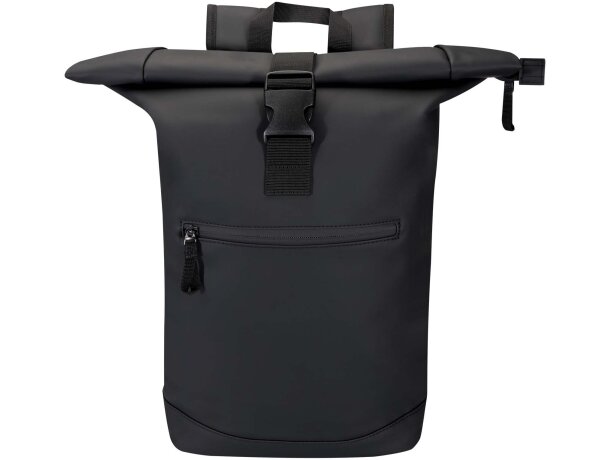 Mochila Resi Plus enrollable 15 pulgadas con materiales GRS Negro intenso detalle 2