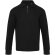 Polo manga larga Zeus con media cremallera en algodón piqué Negro intenso detalle 2