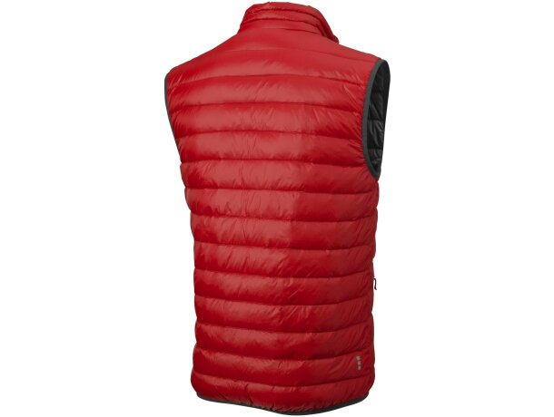 Chaleco plumón natural hombre Fairview con certificación RDS Rojo detalle 2