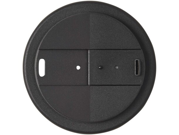 Vaso aislamiento 350ml Americano Eco polipropileno reciclado Negro intenso detalle 30