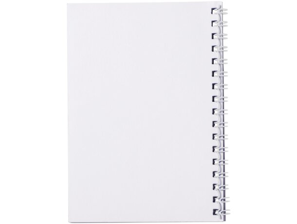 Libreta A6 espiral cubierta polipropileno Desk-Mate Blanco detalle 6