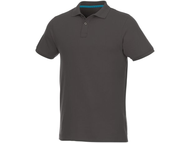 Polo de manga corta personalizado algodón 220 g/m2 Elevate Nxt Beryl Negro intenso detalle 17