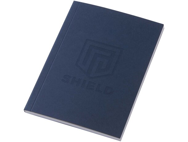 Libreta A6 tapa blanda Novella Austen papel FSC Azul detalle 31