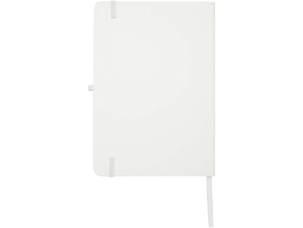 Libreta A5 Teak con tapa dura de tacto suave reciclado Blanco detalle 8