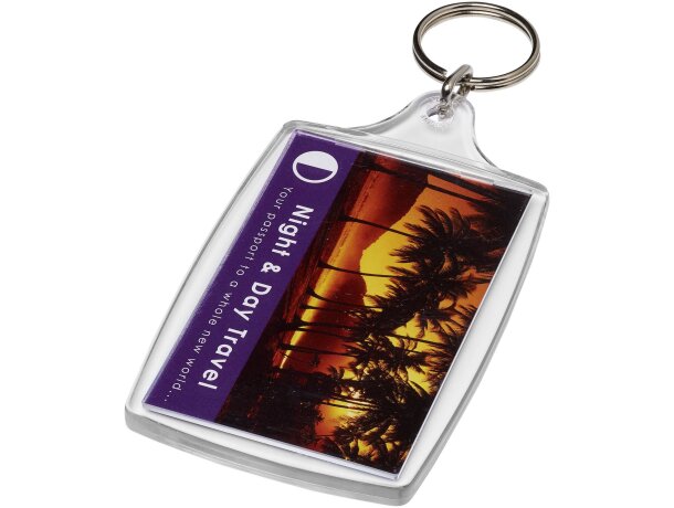 Llavero L4 Orca gran tamaño transparente personalizable FSC Transparente claro detalle 2