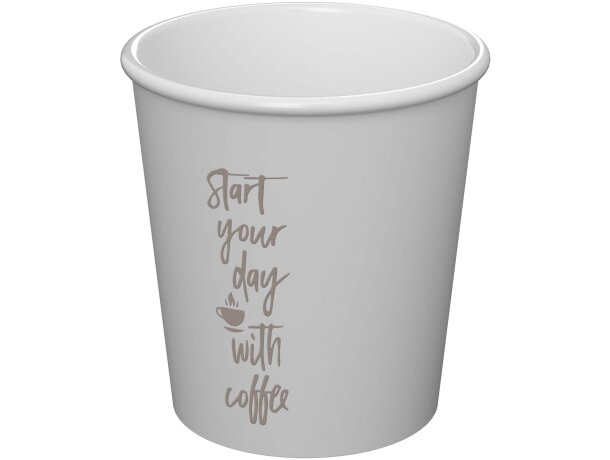 Vaso Americano Piccolo 100ml en plástico PP reciclable Blanco detalle 1