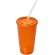 Vaso de pared doble de 350 ml Stadium Naranja