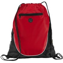 Mochila con cuerdas con lateral de rejilla roja Mochila con cuerdas con lateral de rejilla roja