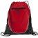Mochila con cuerdas con lateral de rejilla roja barata