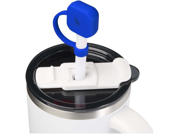Funda de silicona Sip para pajita reutilizable sin BPA Azul real detalle 10