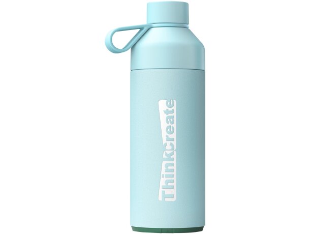 Botella agua Big Ocean Bottle 1000ml acero inoxidable reciclado Azul celeste detalle 9