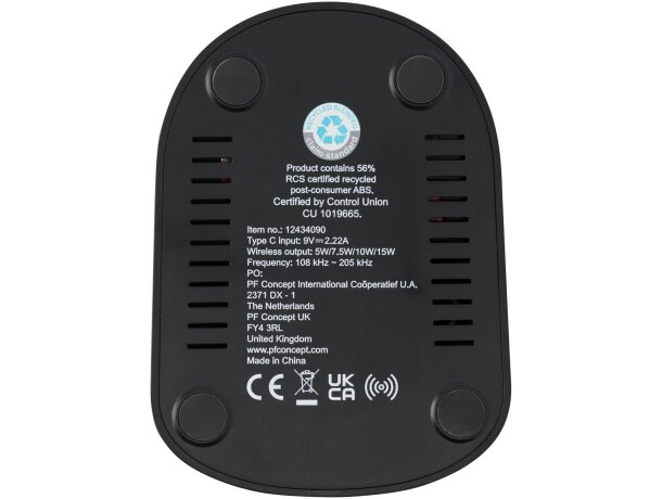 Base de carga inalámbrica con doble bobina Loop Negro intenso detalle 5