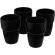 Set de regalo de 4 vasos apilables de 280 ml Staki Negro intenso detalle 32